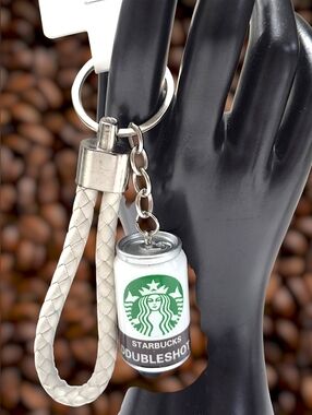 Starbucks Braided Keychain - White